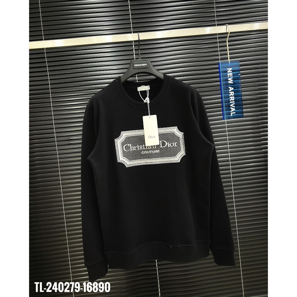 Áo nỉ nam nữ đi.ồ hình in đơn giản chất nỉ mỏng cao cấp - Áo sweater nam nữ di.o hình in cực chất