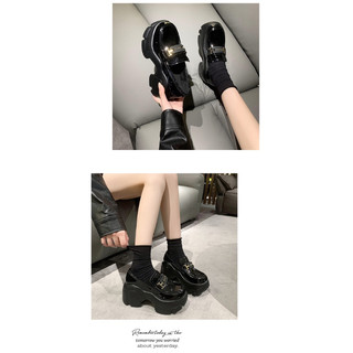(ODER) Giày da thời trang đế 8cm chất da bóng mềm đẹp