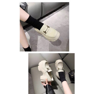 (ODER) Giày da thời trang đế 8cm chất da bóng mềm đẹp