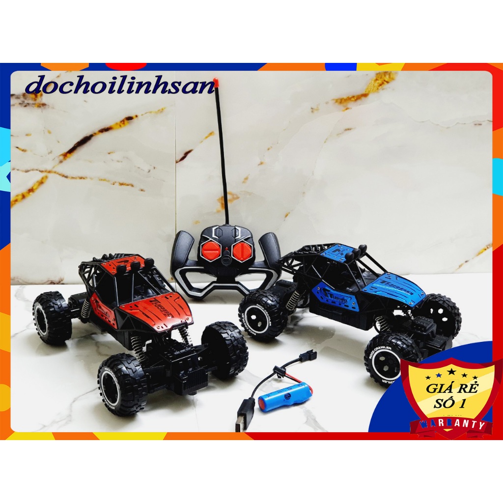 Ô Tô Địa Hình Pin Sạc Vỏ Kim Loại, Ô Tô Điều Khiển 4 Chiều Từ Xa