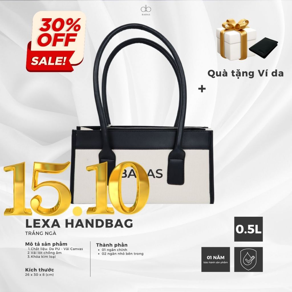 Túi xách nữ Canvas Lexa Handbag - BARAS VIETNAM