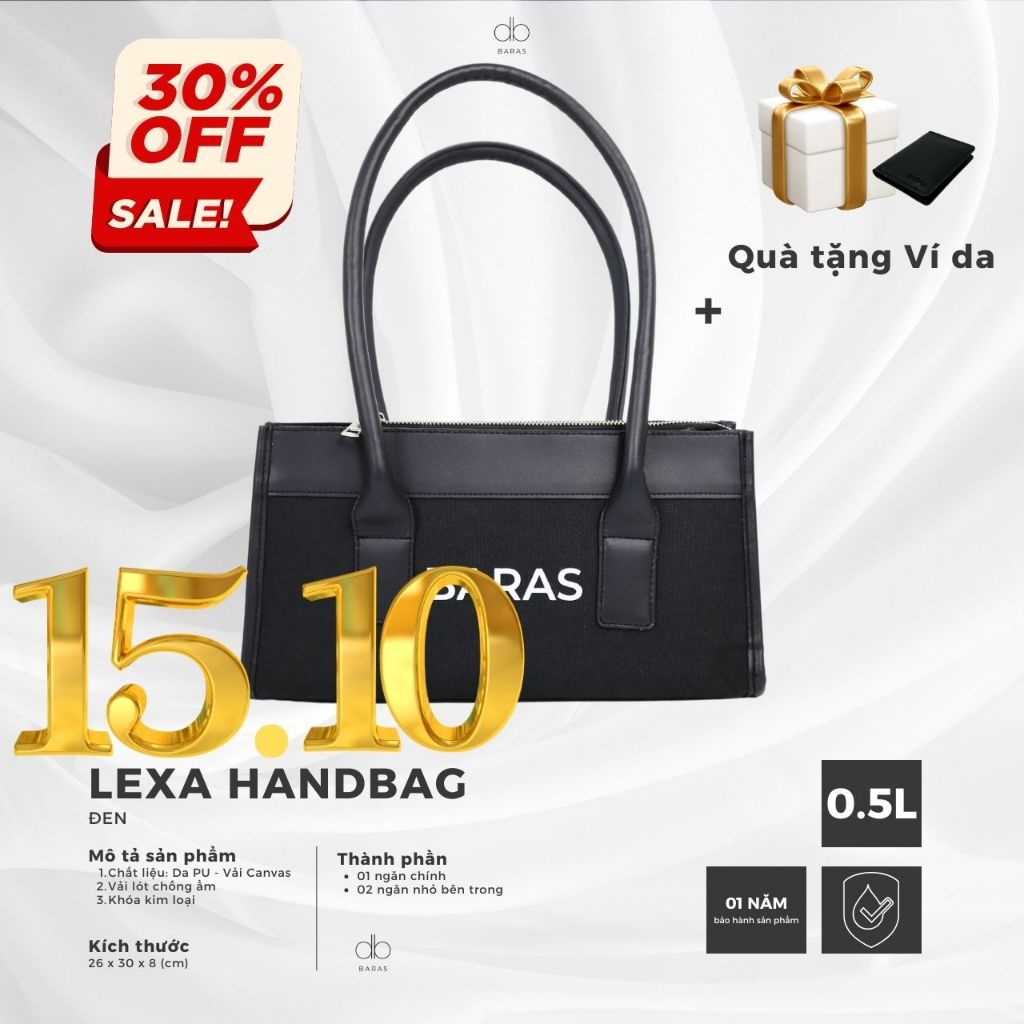 Túi xách nữ Canvas Lexa Handbag - BARAS VIETNAM