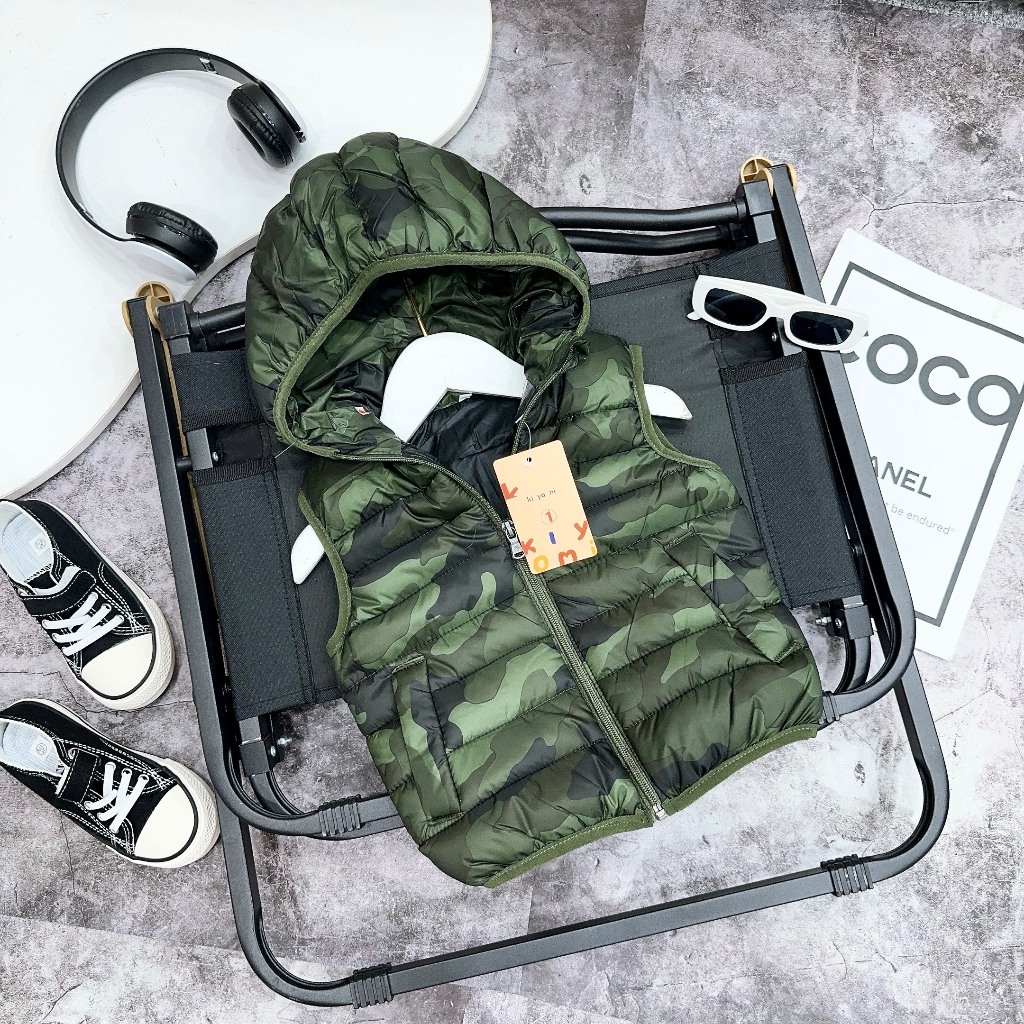 Áo Ghile phao siêu nhẹ , Áo khoác gile cho bé từ 1-10 tuổi