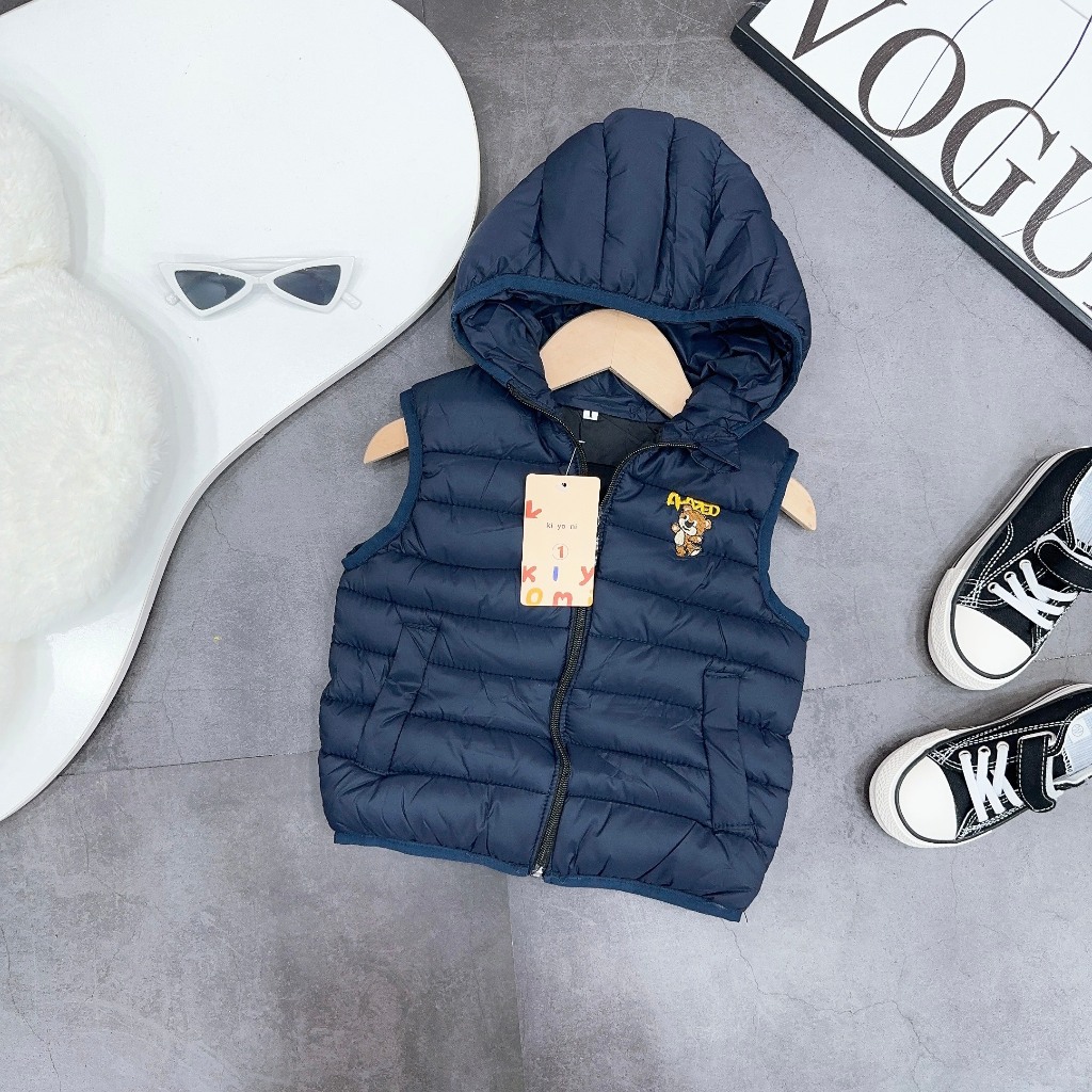 Áo Ghile phao siêu nhẹ , Áo khoác gile cho bé từ 1-10 tuổi