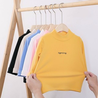 Áo giữ nhiệt Quảng Châu cực xinh cho bé - áo cổ 3 phân, 3cm cotton quảng châu