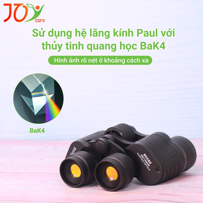 Ống Nhòm Ban Đêm 80×80 Joycare JM-X80, Ống Nhòm Du Lịch Siêu Nét, Công Nghệ Quang Học HD, Trường Nhìn Xa 8m/15000m | BigBuy360 - bigbuy360.vn