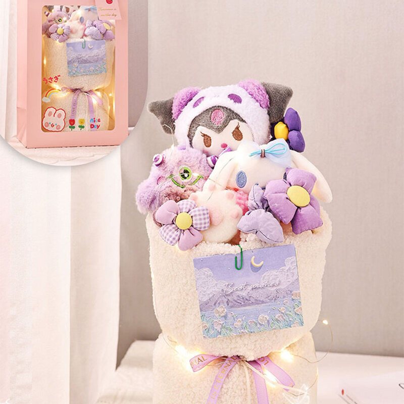 Set Bó Hoa Gấu Bông Nhân Vật Hoạt Hình Làm Qùa Tặng Cao Cấp - SANBEO.VN