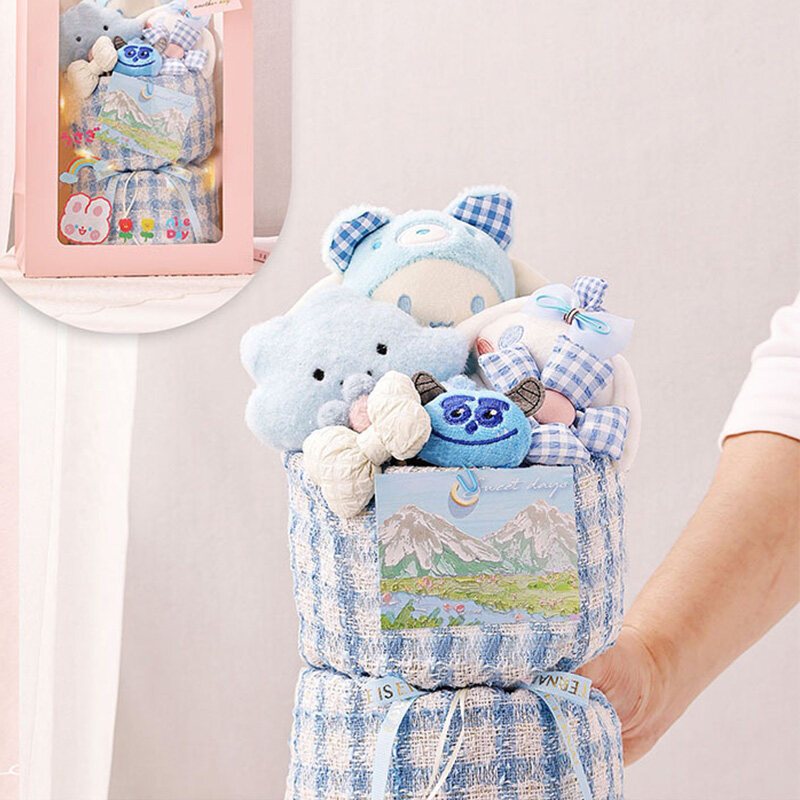 Set Bó Hoa Gấu Bông Nhân Vật Hoạt Hình Làm Qùa Tặng Cao Cấp - SANBEO.VN