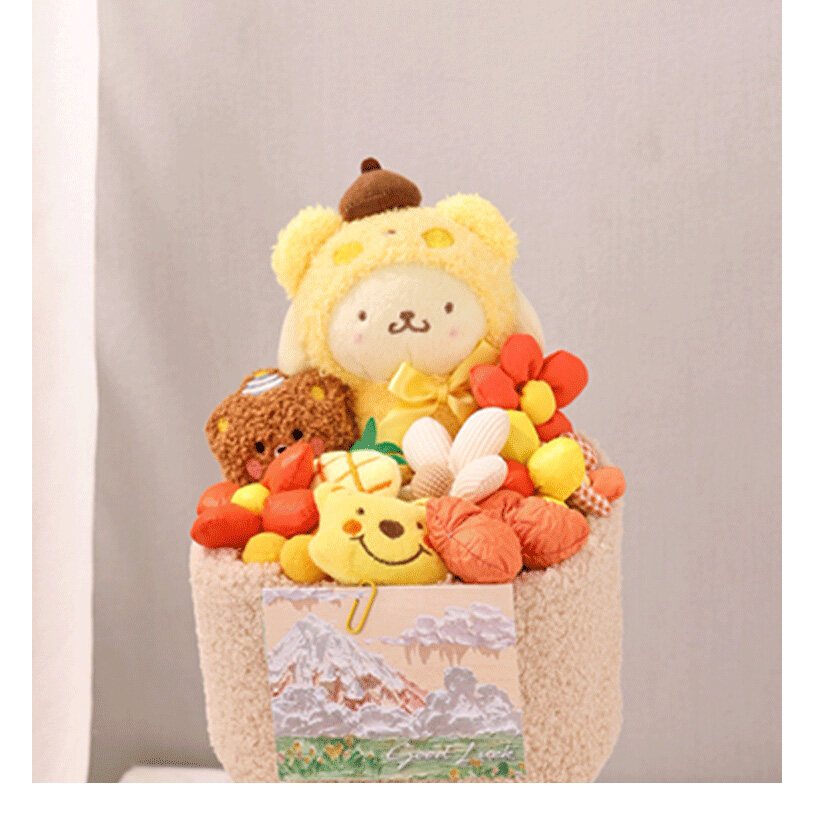 Set Bó Hoa Gấu Bông Nhân Vật Hoạt Hình Làm Qùa Tặng Cao Cấp - SANBEO.VN