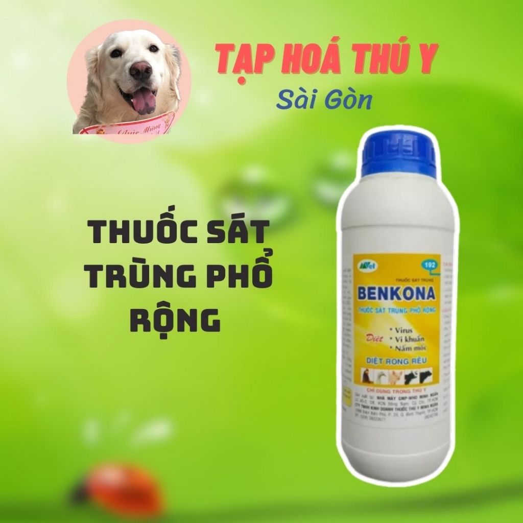 [ 1 lít ] BENKONA THUỐC SÁT TRÙNG CHO LAN