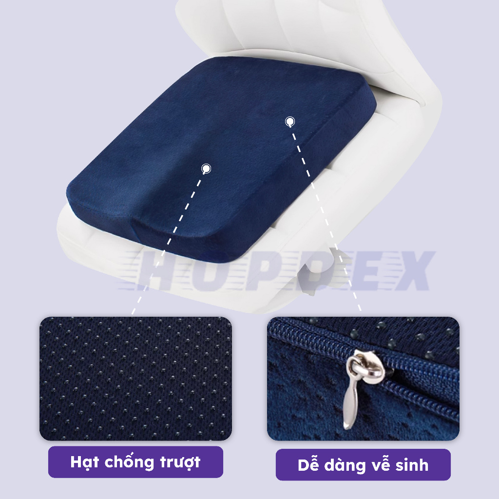 Đệm Lót Ghế Văn Phòng HOPDEX Chống Đau Ê Mông Chống Đau Mỏi Lưng