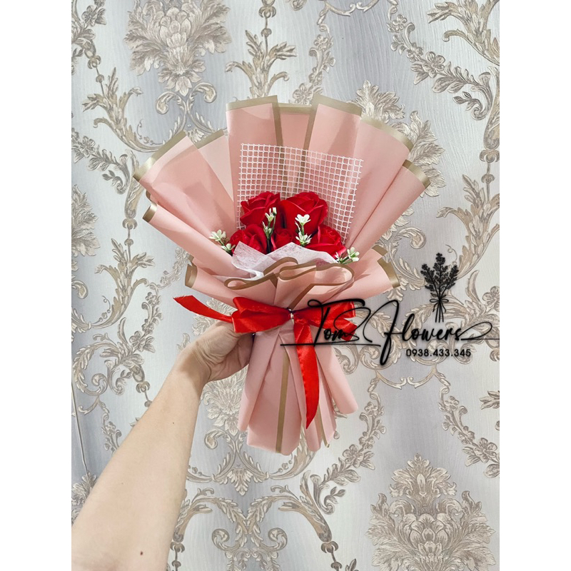 Bó Hoa Sáp 5 bông bó to cực kì sang chảnh