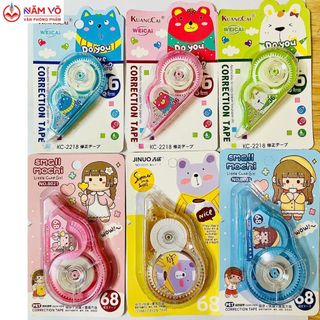 Vĩ 1 cây bút xóa kéo kuangcai / jiuno / lg-9902 laigo hoạt tiết chibi, cute, dễ thương