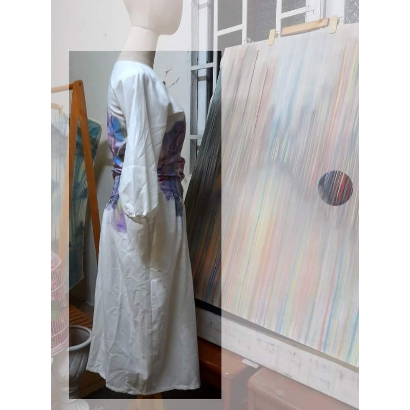 LOVECITY DRESS/ Đầm Họa Tiết Vẽ Tay HÒA SẮC