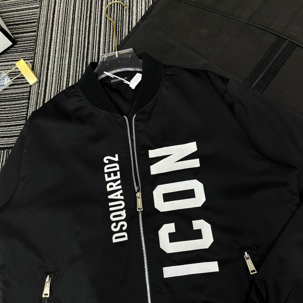 Áo Khoác Bomber Nam Đớt Si Que In Chữ Vạt Áo Phối Khoá Siêu Đẹp - Áo Khoác Bomber Nam Đớt Si Que In Chữ Cao Cấp