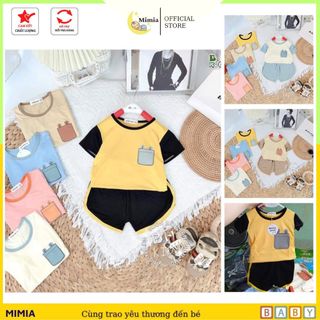 Bộ Quần Áo MINKY MOM Bé Trai, Bé Gái Vải Thun Lạnh 8-18kg, Đồ Bộ Cộc Tay Mặc Hè Cho Bé, Bộ Ngắn Tay Trẻ Em-MIMIA