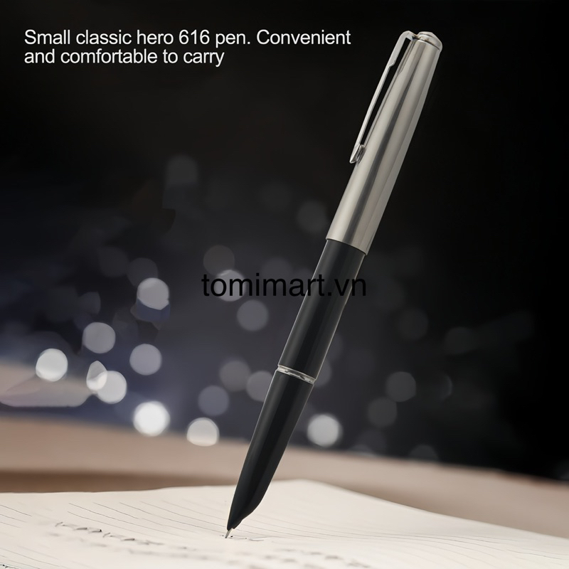 Bút Máy Hero Kim Tinh Bút Luyện Viết Chữ Đẹp Luyện Viết Thư Pháp TOMI 150