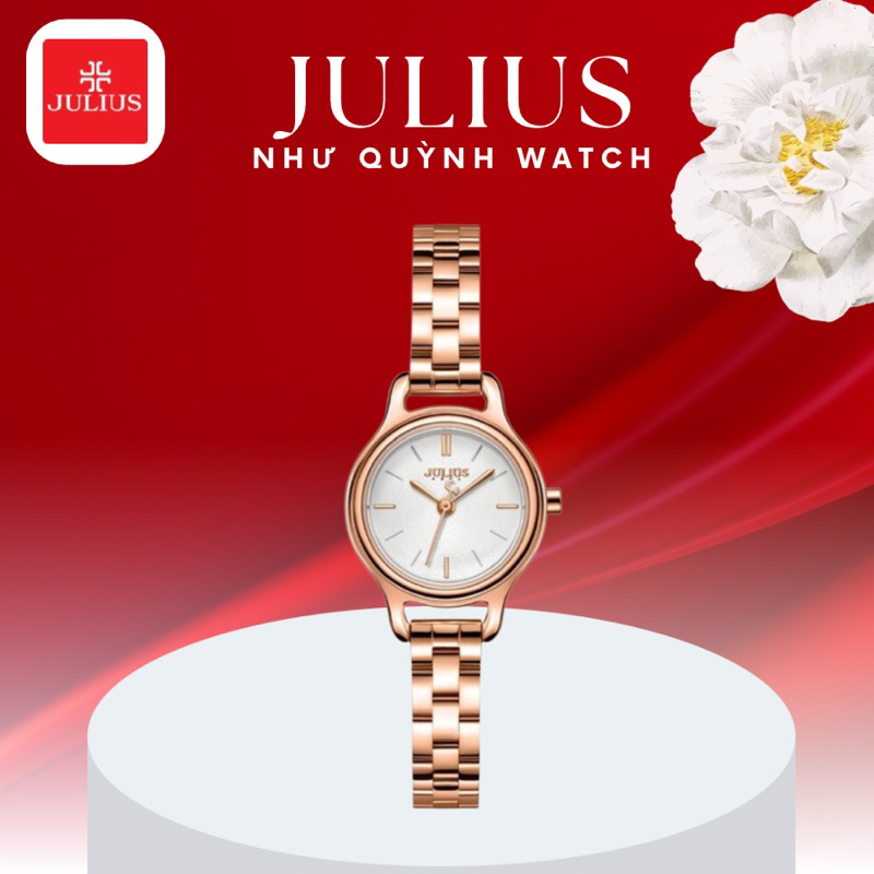 Đồng hồ nữ Hàn Quốc Julius Ja-1409B dây thép (Đồng)