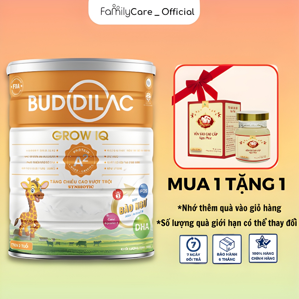 Sữa Bột Buddilac IQ Hộp 400/900g – Hỗ Trợ Phát Triển Trí Não Và Tăng Chiều Cao Cho Bé