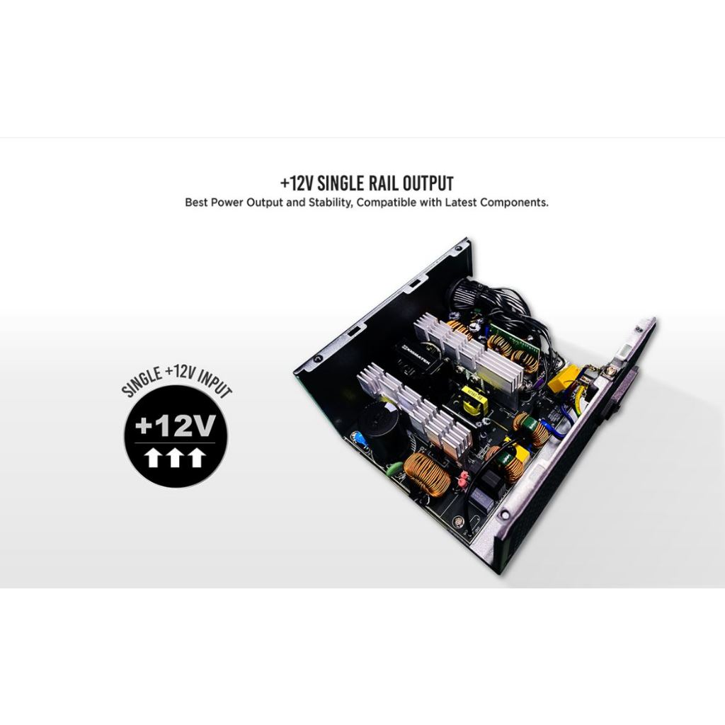 Nguồn XIGMATEK THOR T750 v2 750W  - 80PLUS BRONZE, 100% CÁP DẸT ĐEN - New - Chính Hãng - BH 36 Tháng