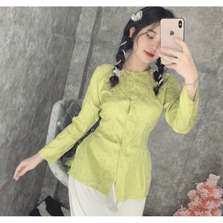 Bà Ba Lụa Siêu Mát # Áo Nữ Jacket Top Kem Dress Women # Đồ Lam Đi Chùa