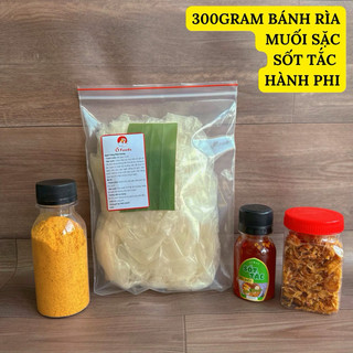 Bánh tráng rìa phơi sương muối sặc - sốt tắc - hành phi -