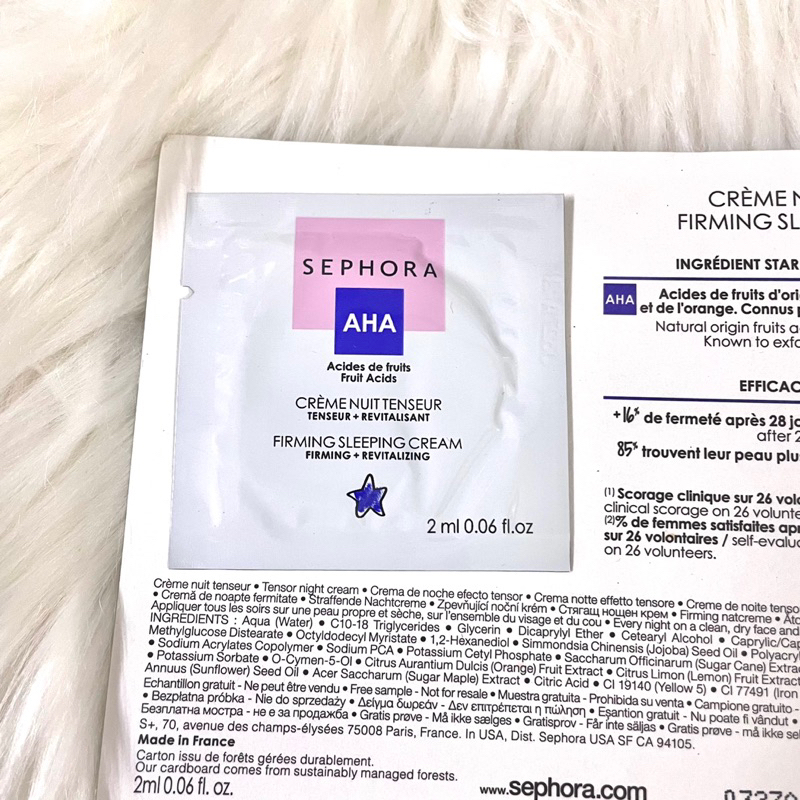 🌸 Sephora Peptides Firming Eye Cream 2ml - Mẫu thử kem mắt nâng cơ chống lão hoá