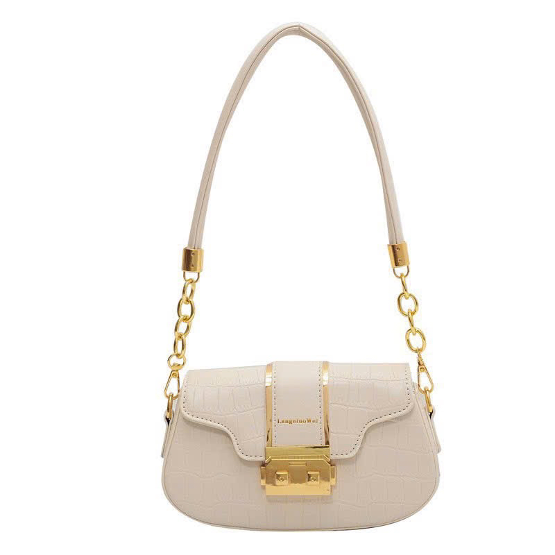 Túi kẹp nách nữ da vân khoá miu MP 84