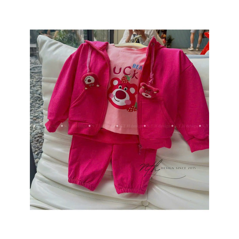 Set kèm áo khoác cho bé gái