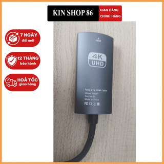 Cáp chuyển Type-c ra HDMI 4K cho Macbook, Surface, Dell XPS