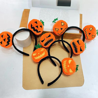 Cài tóc bờm tóc bí ngô ma quái hallowen độc đáo