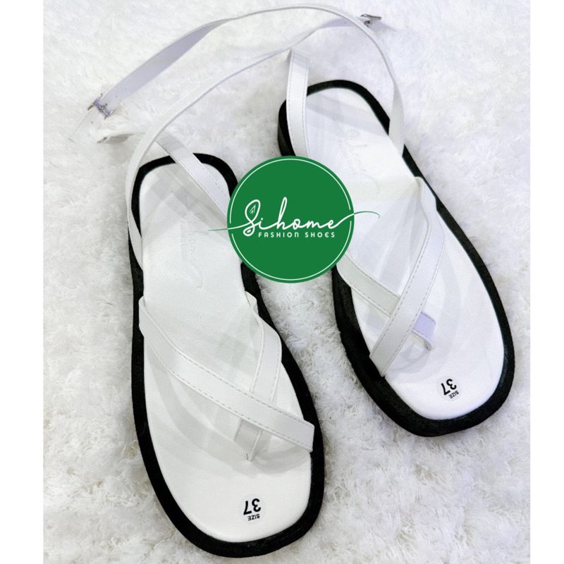 Sandal xỏ ngón chéo dây mảnh đế bánh mỳ cao 2 phân đi nhẹ chân, êm chân