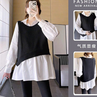 Áo bầu thu đông, chất cottong pha sơ mi
