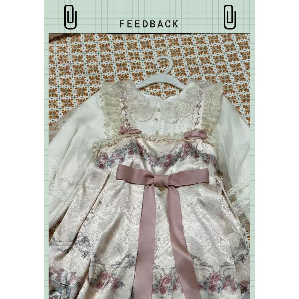Áo blouse tơ phong cách tiểu thư phối váy lolita
