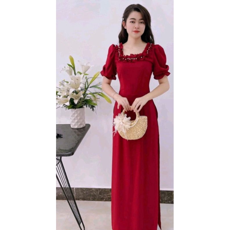 Sét áo dài lụa tây thy cao cấp đủ size S/M/L/XL/2XL/3XL