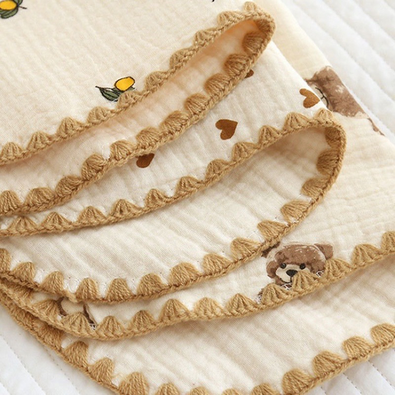Gối Xô 10 Lớp Muslin Phong Cách Hàn Quốc Cho Bé Sơ Sinh