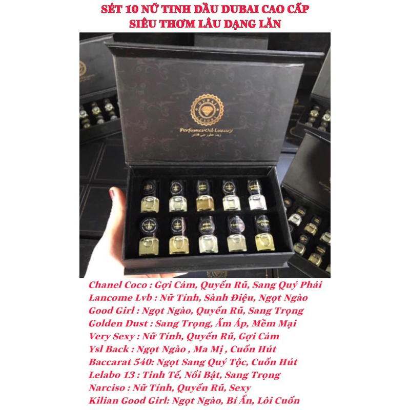 Tinh dầu nước hoa Pháp dạng lăn mini 2ml mẫu thử hàng cao cấp mùi nước hoa nam nữ