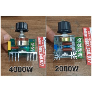 Mạch dimmer điều chỉnh tốc độ điện áp 220v - 2000w 4000w