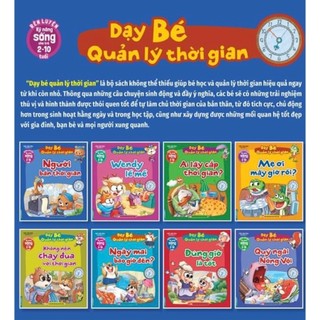 Sách - Combo 8c Rèn luyện kỹ năng sống cho trẻ - Dạy bé quản lý thời gian