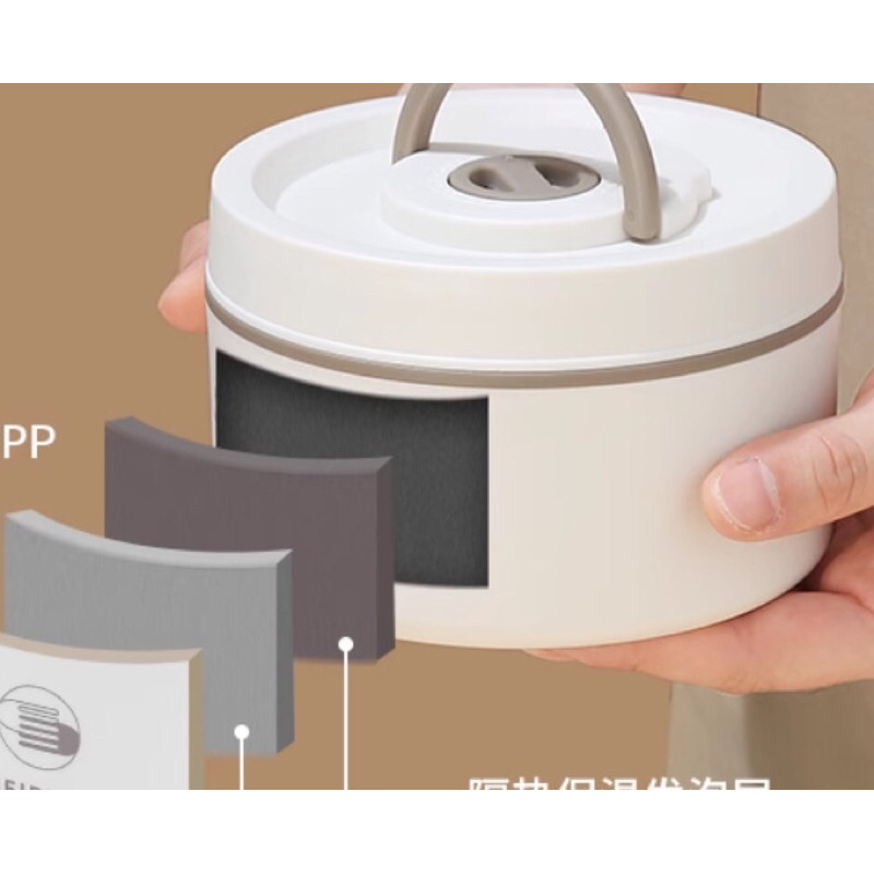 Hộp cơm giữ nhiệt 24h QF, có thể hâm nóng bằng lò vi sóng, thép không gỉ 316