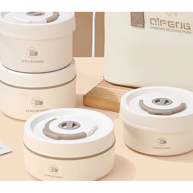 Hộp cơm giữ nhiệt 24h QF, có thể hâm nóng bằng lò vi sóng, thép không gỉ 316