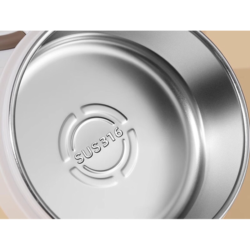 Hộp cơm giữ nhiệt 24h QF, có thể hâm nóng bằng lò vi sóng, thép không gỉ 316