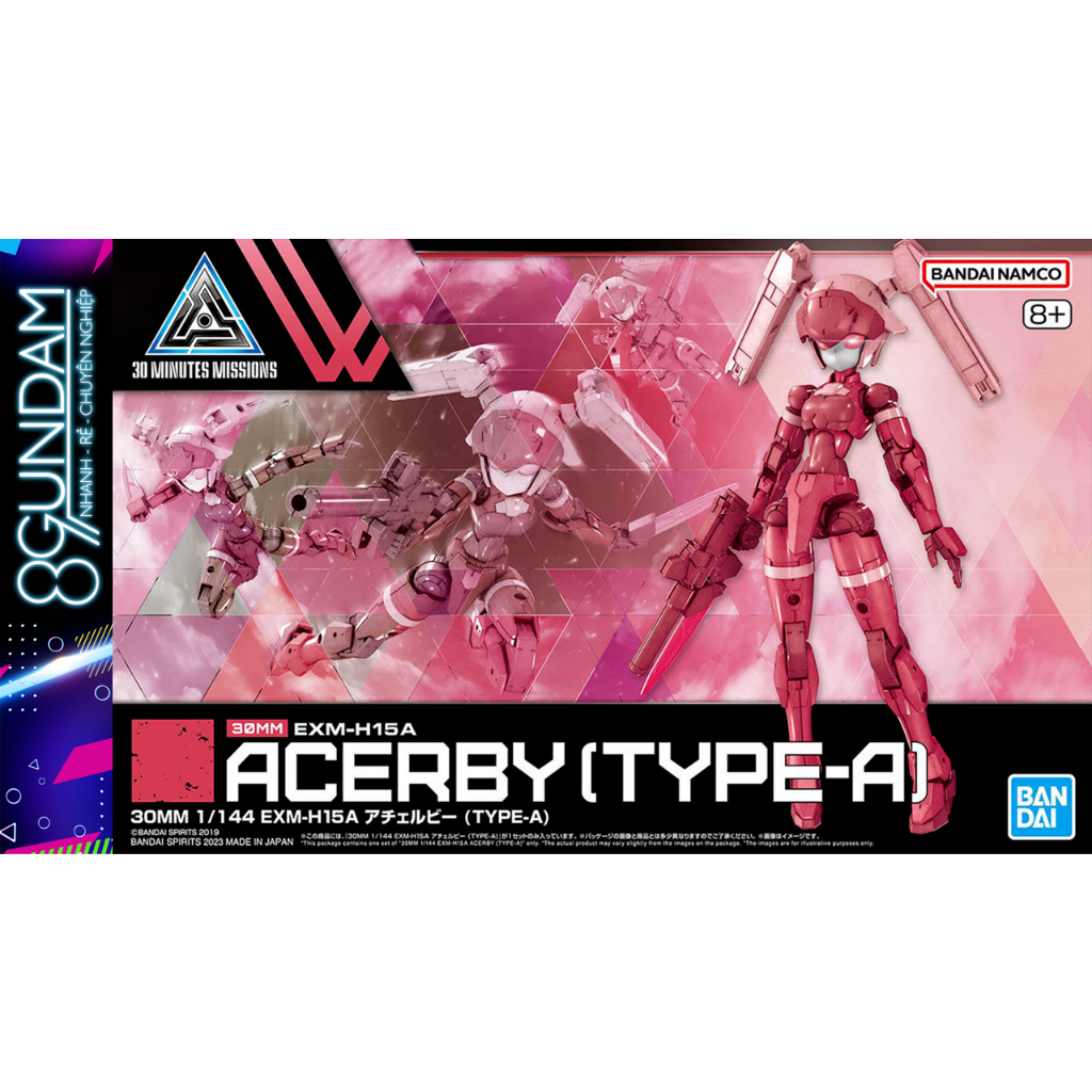 Mô Hình Lắp Ráp 30MM 1/144 EXM-H15A Acerby