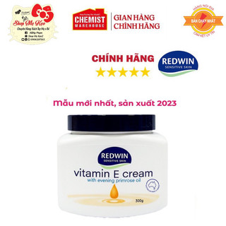Kem dưỡng ẩm Redwin Vitamin E và hoa anh thảo, Úc (300g) giúp da mềm mịn, sáng bóng, căng mịn cho mọi lứa tuổi