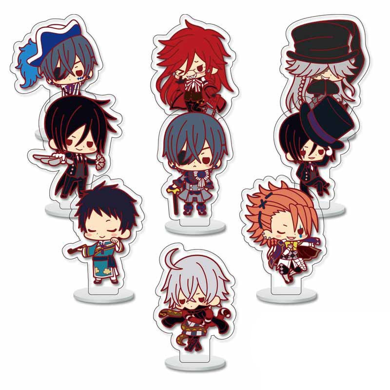 Standee mini HẮC QUẢN GIA Kuroshitsuji mica trong acrylic Mô hình anime chibi trang trí