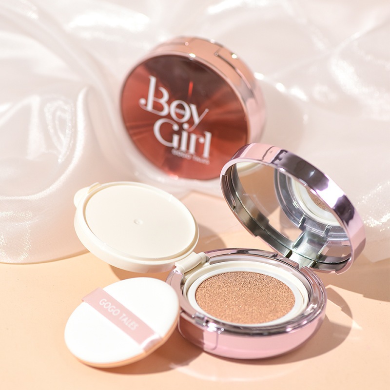 Phấn nước cushion GOGO TALES Boy Girl dưỡng ẩm che khuyết điểm kèm lõi thay thế Glazed Soft Air GogoTales GT471