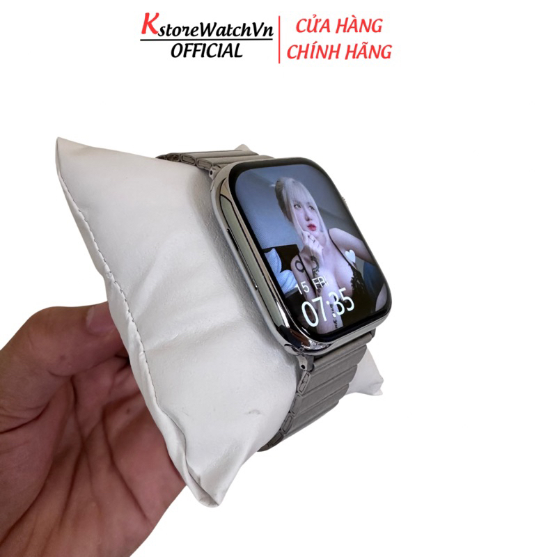 Đồng Hồ Thông Minh Kwatch 9 Max Màn Siêu Tràn HD Nghe Gọi Xem Tin Nhắn Cảm Biến Thật Khung Thép Chống Nước KstoreWatchVn