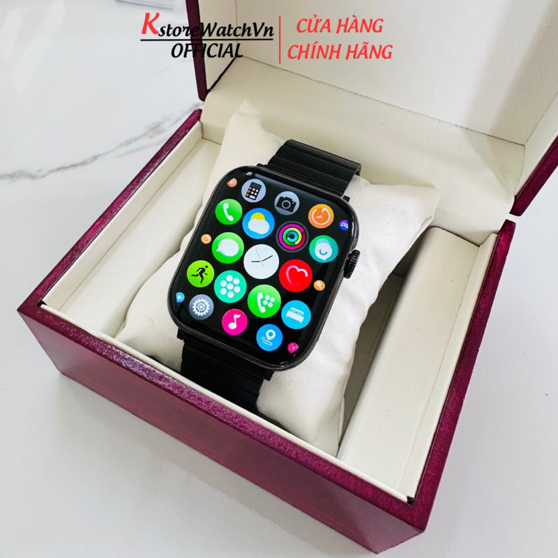 Đồng Hồ Thông Minh Kwatch 9 Max Màn Siêu Tràn HD Nghe Gọi Xem Tin Nhắn Cảm Biến Thật Khung Thép Chống Nước KstoreWatchVn