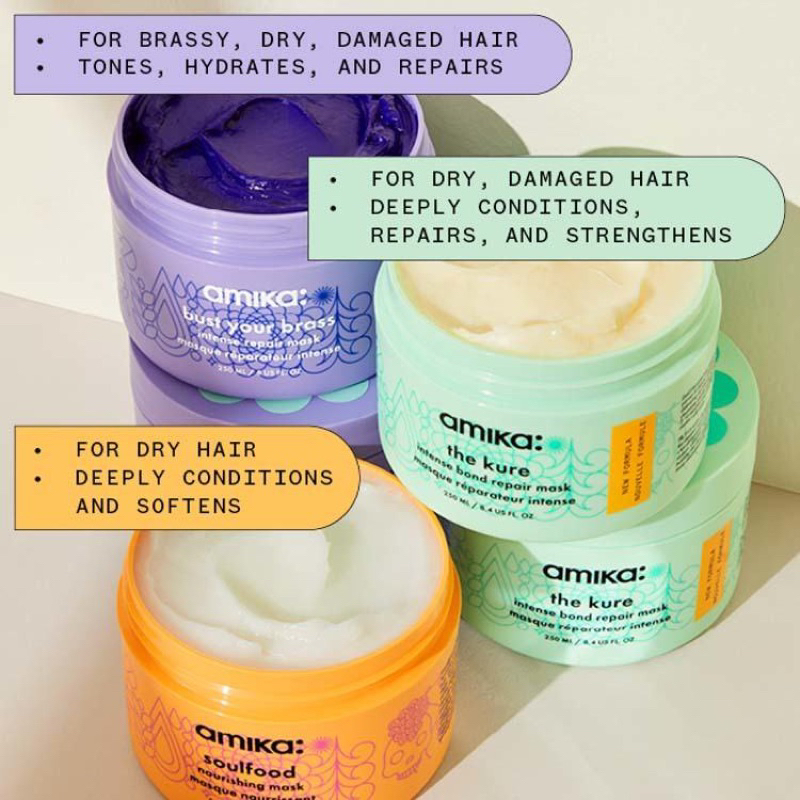 Mặt nạ tóc Amika Soulfood Nourishing 30ml, 500ml
