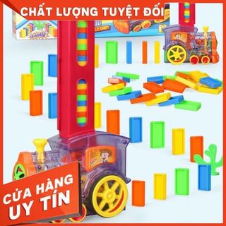 ĐỒ CHƠI TÀU HOẢ XẾP DOMINO/ĐỒ CHƠI THÔNG MINH/BÉ THOẢ SỨC SÁNG TẠO
